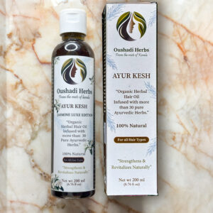 Oushadi herbs - Ayur Kesh Herbal Hair oil - Jasmine luxe edition 200 ml